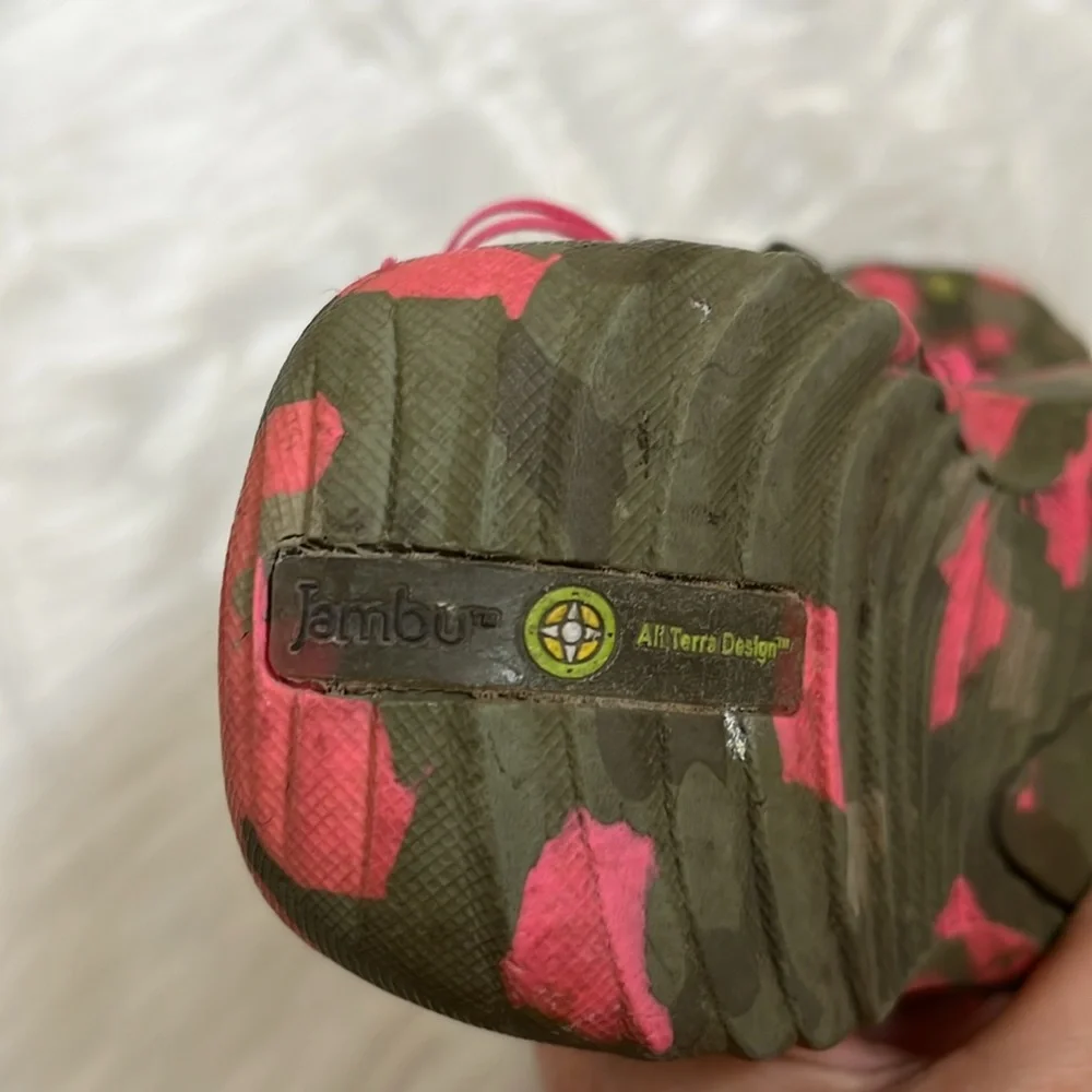 Jambu Army Green Pink Water Shoes Sandals